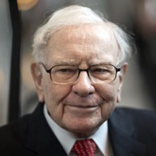 Retrato de Warren Buffet, investidor